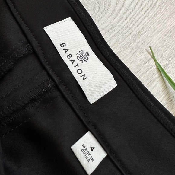 BABATON Pleated Black Satin Pant - Picture 3 of 16